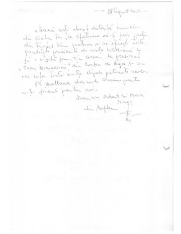 Carte de oaspeți Casa Domnească – pagina 7